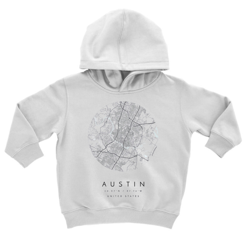 Austin Texas Coordinates Map Hometown Sweatshirt Toddler Hoodie | Artistshot