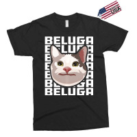 Beluga Cat Meme Funny Smile Be Polite Cat Text Rep Exclusive T-shirt | Artistshot