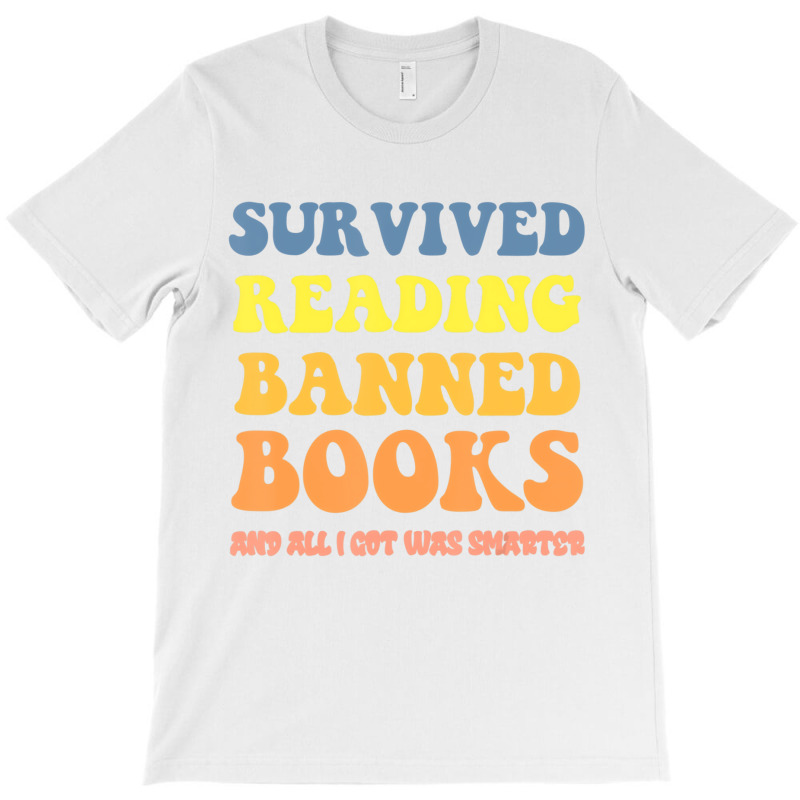 Mens I Survived Reading Banned Books Reader Bookwo T-shirt | Artistshot