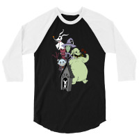 Nightmare Nightmare Before Christmas 3/4 Sleeve Shirt | Artistshot