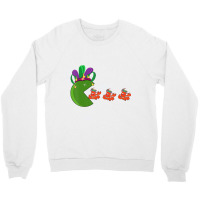 Funny Hat Eating Crawfish Louisiana Carnival Mardi Crewneck Sweatshirt | Artistshot