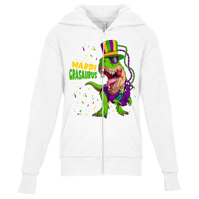 mardi gras zipper hoodie