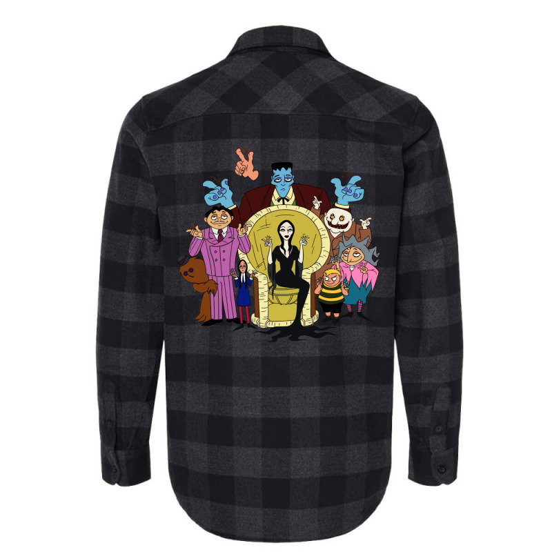 The Adams Family Cartoon Hb Flannel Shirt | Artistshot