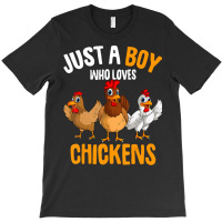 Just A Boy Who Loves Chickens Kids Boys Chicken T T-shirt | Artistshot