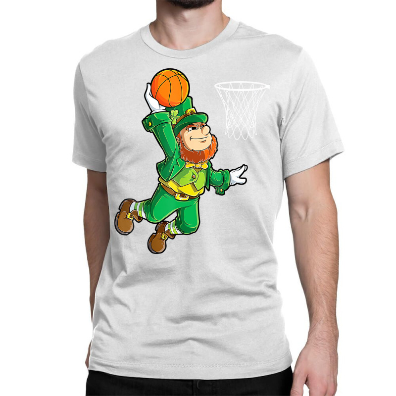 Leprechaun Basketball Dunk St Patricks Day Boys Me Classic T-shirt | Artistshot