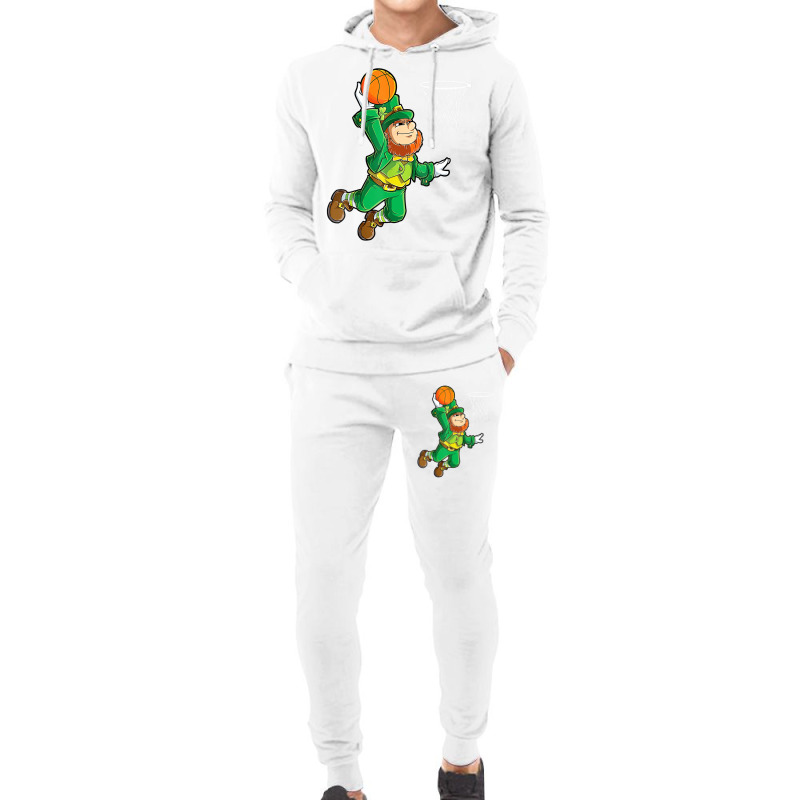 Leprechaun Basketball Dunk St Patricks Day Boys Me Hoodie & Jogger Set | Artistshot