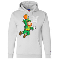 Leprechaun Basketball Dunk St Patricks Day Boys Me Champion Hoodie | Artistshot