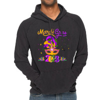 Mardi Gras 2023 Costume With Mask Sweatshirt Vintage Hoodie | Artistshot