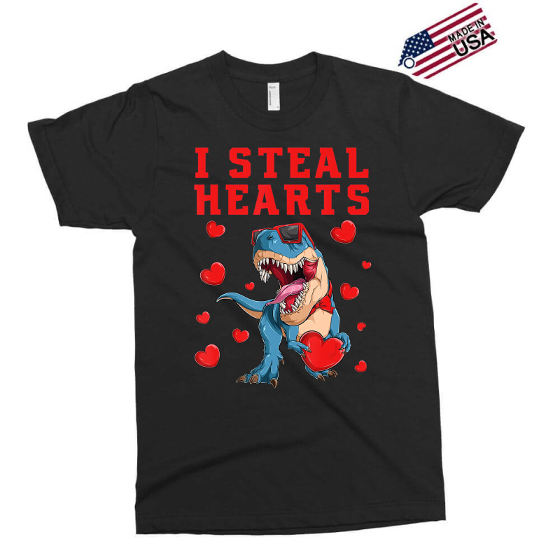 I Steal Hearts Valentines Day Dinosaur Boys Men Lo Exclusive T-shirt | Artistshot