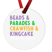 Mardi Gras Beads Parades King Cake CrawfishÂ fat Ornament | Artistshot