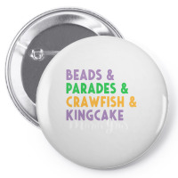 Mardi Gras Beads Parades King Cake CrawfishÂ fat Pin-back Button | Artistshot