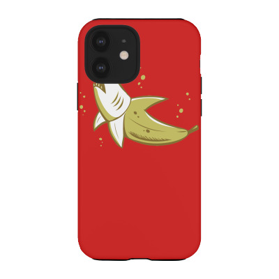 Banana Shark Iphone 12 Case Designed By Mdk Art