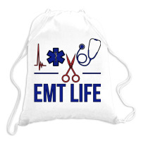 Emt Life Emergency Medical Technician Sweatshirt Drawstring Bags | Artistshot