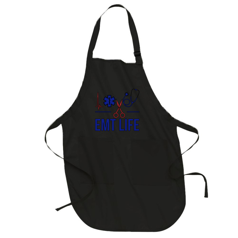 Emt Life Emergency Medical Technician Sweatshirt Full-length Apron | Artistshot