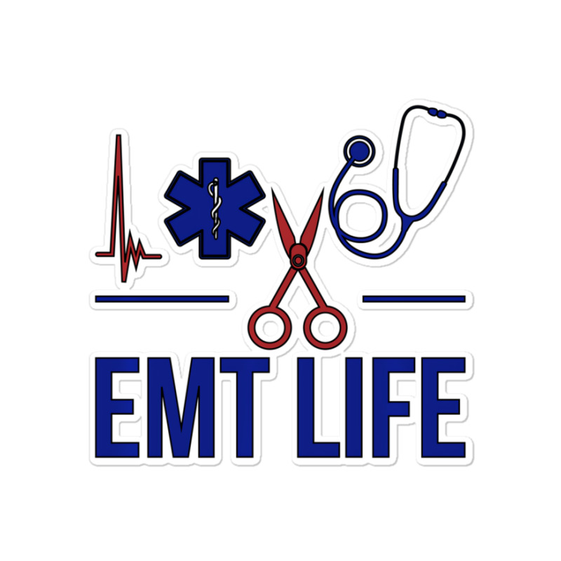 Emt Life Emergency Medical Technician Sweatshirt Sticker | Artistshot