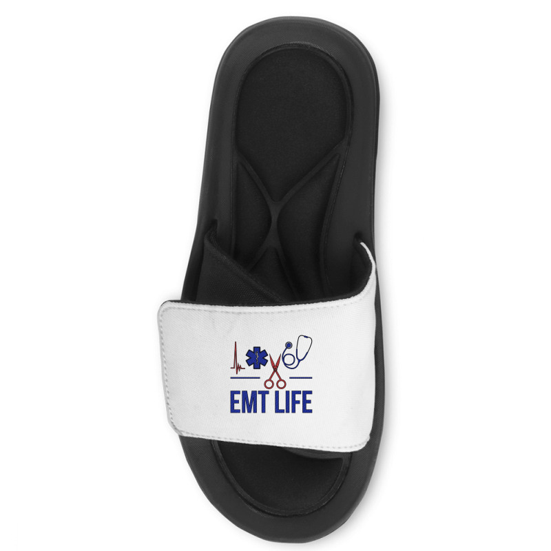 Emt Life Emergency Medical Technician Sweatshirt Slide Sandal | Artistshot