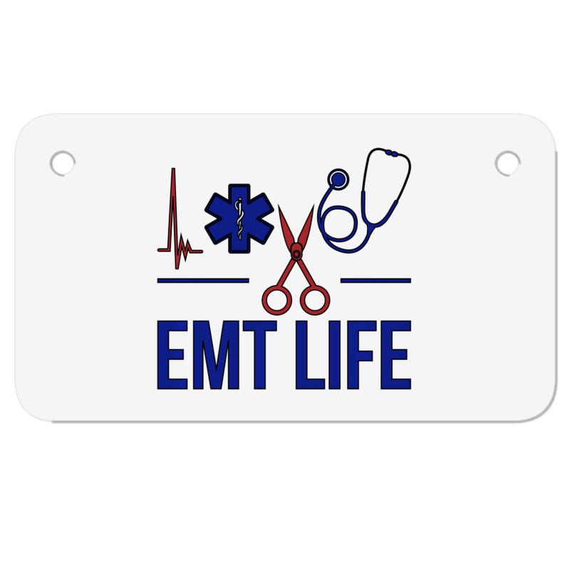 Emt Life Emergency Medical Technician Sweatshirt Motorcycle License Plate | Artistshot