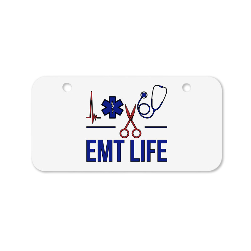 Emt Life Emergency Medical Technician Sweatshirt Bicycle License Plate | Artistshot