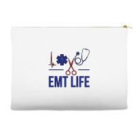 Emt Life Emergency Medical Technician Sweatshirt Accessory Pouches | Artistshot