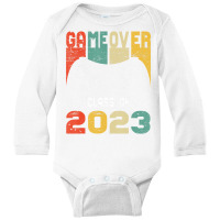 Game Over Class Of 2023 Video Games Vintage Gradua Long Sleeve Baby Bodysuit | Artistshot