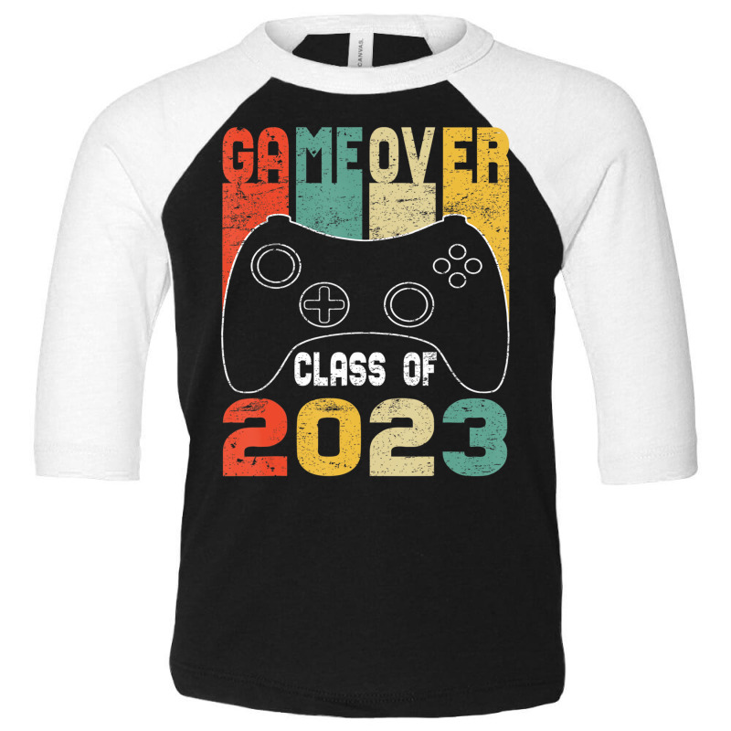 Game Over Class Of 2023 Video Games Vintage Gradua Toddler 3/4 Sleeve Tee by austynlam | Artistshot