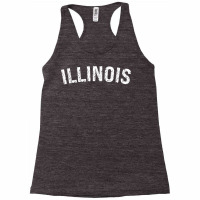 Vintage Illinois Mens Illinois Womens Orange T Shi Racerback Tank | Artistshot