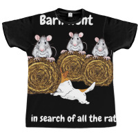 Funny Barn Hunt   In Search Of Rats With Jack Russ Graphic T-shirt | Artistshot