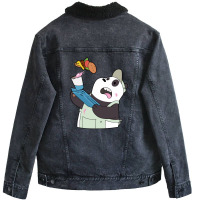 Panda And Breakfast Unisex Sherpa-lined Denim Jacket | Artistshot