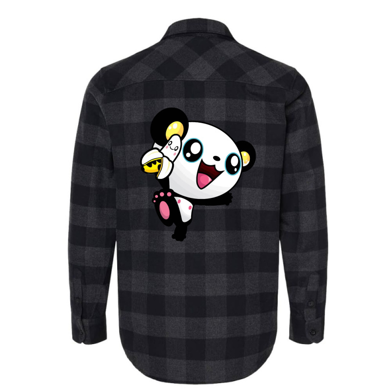 Panda Banana Flannel Shirt by nokwqaart | Artistshot