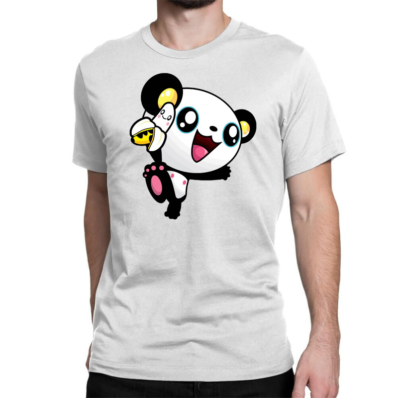 Panda Banana Classic T-shirt by nokwqaart | Artistshot