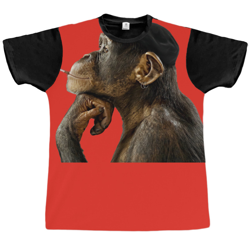 Cigarrete Smoking Monkey 80s Graphic T-shirt | Artistshot