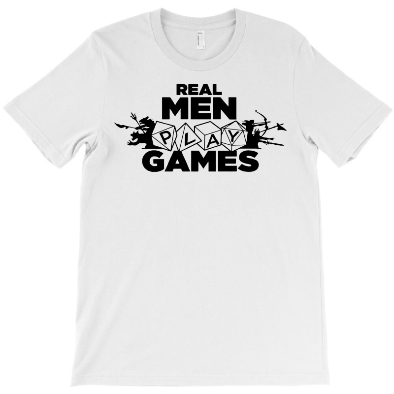 Real Men Play Games T-Shirt by MilaArt. | Artistshot