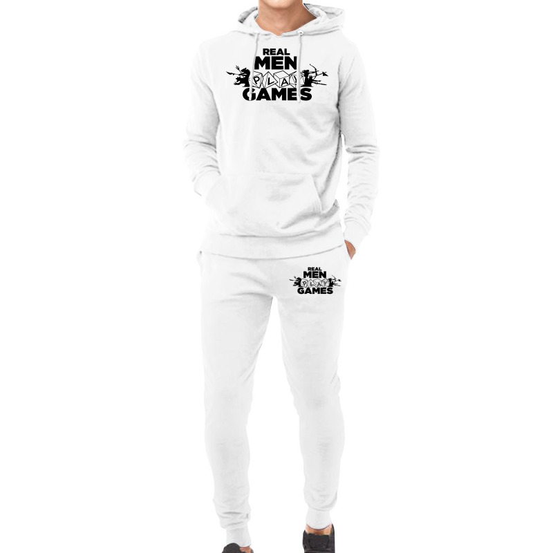 Real Men Play Games Hoodie & Jogger set by MilaArt. | Artistshot