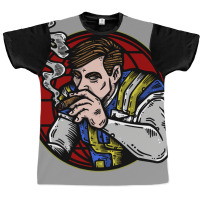 Football Smoke Break 70s Graphic T-shirt | Artistshot