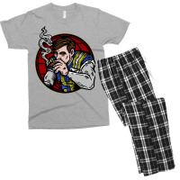 Football Smoke Break 70s Men's T-shirt Pajama Set | Artistshot