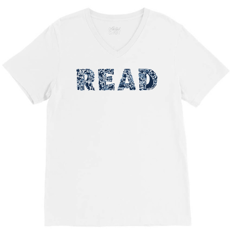 Read V-Neck Tee by MilaArt. | Artistshot