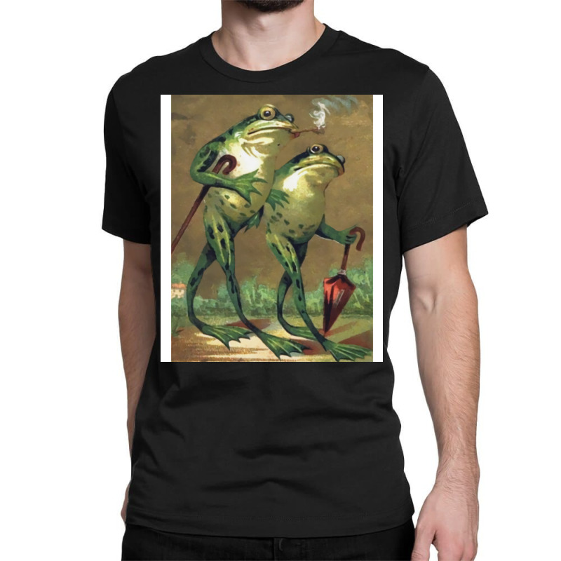 Frogs Take A Leisurely Stroll Cool Classic T-shirt by homymogdada | Artistshot