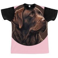 Chocolate Labrador Retriever Stars Graphic T-shirt | Artistshot