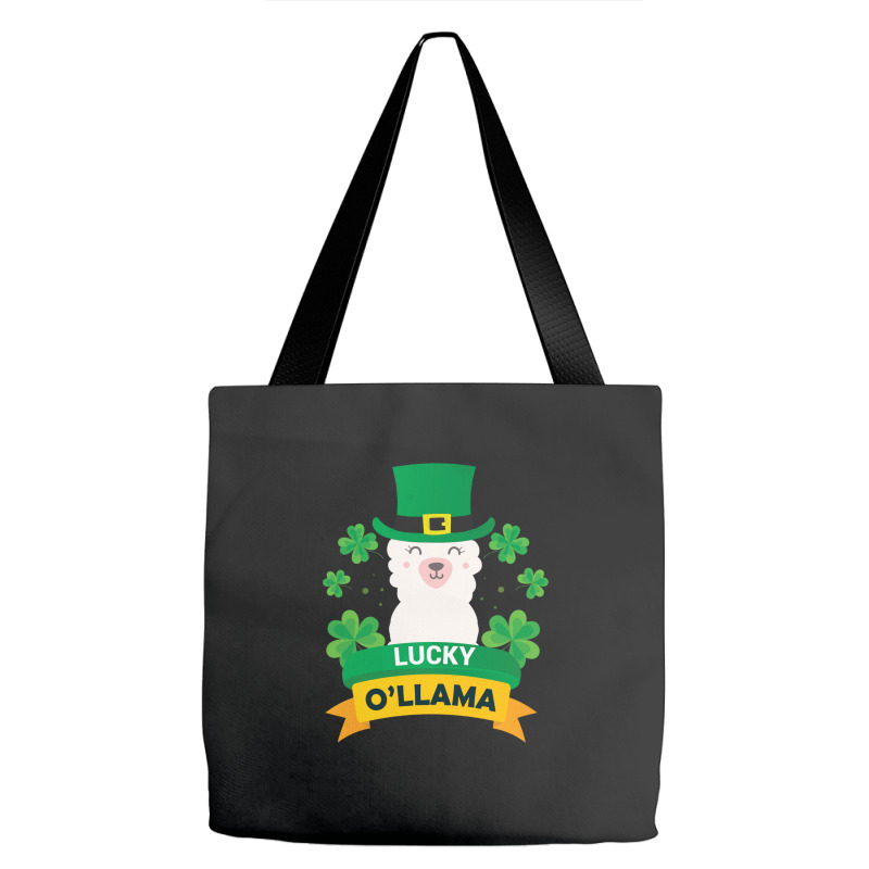 Lucky O'llama St Patricks Day Tote Bags | Artistshot