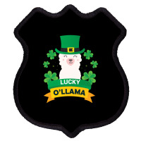 Lucky O'llama St Patricks Day Shield Patch | Artistshot