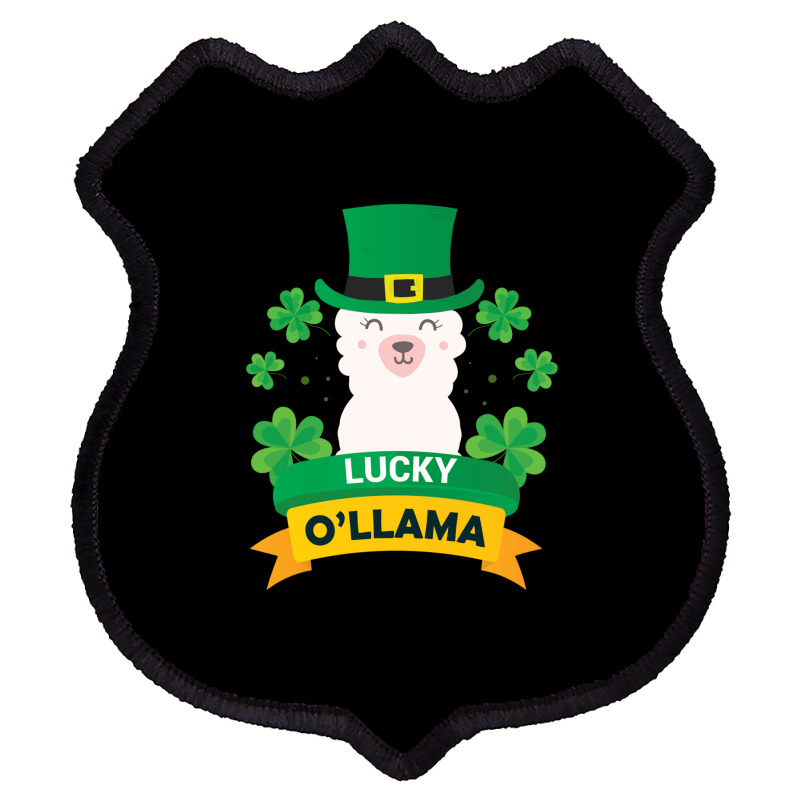 Lucky O'llama St Patricks Day Shield Patch | Artistshot