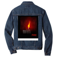 Lighter Fire Girl Men Denim Jacket | Artistshot