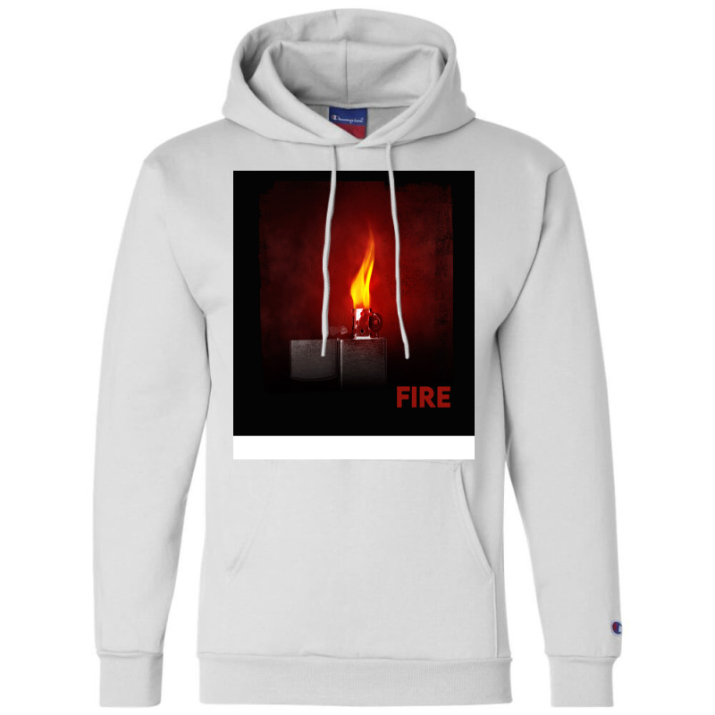 Lighter Fire Girl Champion Hoodie | Artistshot