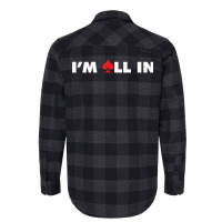 All In Texas Holdem Poker Casino Vegas Holdem Blue Flannel Shirt | Artistshot