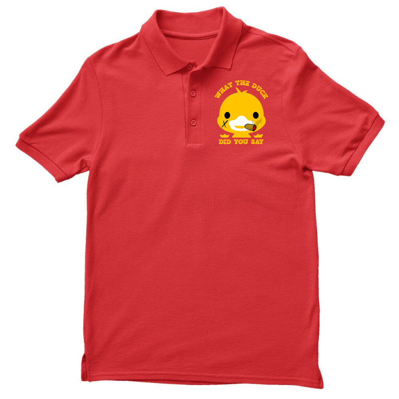 What The Duck Did You Say Funny Sayings Funny Duck Men's Polo Shirt | Artistshot