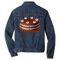 Chocolate Retro Green Men Denim Jacket | Artistshot