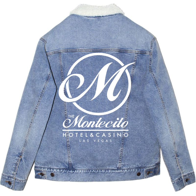 Montecito Hotel And Casino Aesthetic Unisex Sherpa-lined Denim Jacket | Artistshot