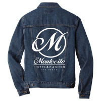 Montecito Hotel And Casino Aesthetic Men Denim Jacket | Artistshot