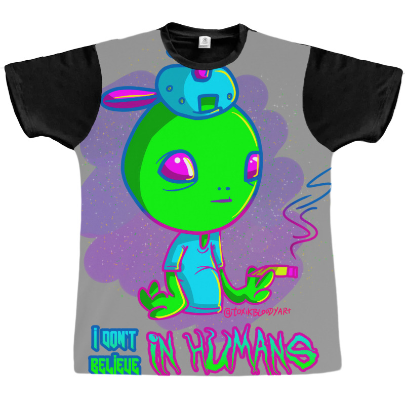 Alien Kid Girl Graphic T-shirt by alheklupsm | Artistshot