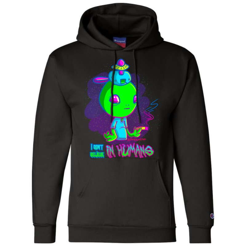 Alien Kid Girl Champion Hoodie by alheklupsm | Artistshot